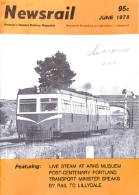 Booklet, Newsrail  June 1978  95c  Victoria's Modern Railway Magazine