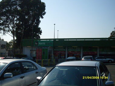 Photograph, Looking across stage 4 Eastland carpark, towards the east, on 21 April 2009. Showing the car park and Harris Scarfe
