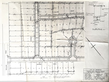 Document, Plan of Subdivision - Golden Wood Estate, Ringwood, Victoria - 1964