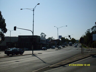 Photograph, Looking east along Maroondah Highway, on 21 April 2009, at the corner of Warrandyte Road showing Van Lierop Lawyers