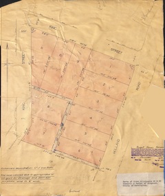 Document - Plan of Subdivision, Parts of Crown Allotments 45 & 46, Township & Parish of Ringwood, County of Mornington - 1950