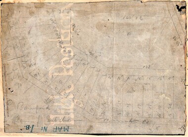 Map, Planned subdivision on White Horse Road & Warrandyte Road corner, Ringwood, Victoria - (Undated - circa 1950s)