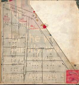 Map, Subdivision Plan of residential allotments on Canterbury Road, Bayswater (later surrounding Miller Road, Heathmont), Victoria - (Undated - circa 1930s)