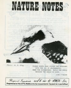 Magazine, Nature Notes magazines 1969 (Vol 6) Issues 1 to 2, 4 to 10
