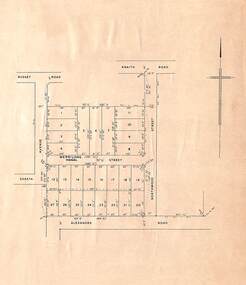 Map, Plan of Subdivision, Shasta Avenue, Merrilong Street, Northwood Street and Alexandra Road, Ringwood East, Victoria - (Undated, circa 1950s)