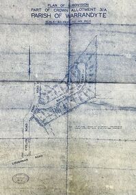 Map - Plan of Subdivision, Part of Crown Allotment 31A, Parish of Warrandyte - (Undated)