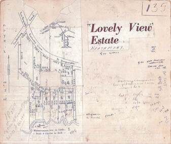 Map, Plan of Subdivision - Lovely View Estate, Heathmont, Victoria (Undated, circa 1930s)
