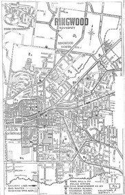Document, Reference Map of Ringwood, Victoria - Circa 1962-63