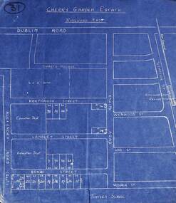 Map, Plan of Subdivision - Cherry Garden Estate, Ringwood East, Victoria. Circa 1950