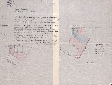 Document, Subdivision Property Report and Valuation - Estate of late Mrs Eva Bull, Warrandyte Road, Ringwood - 1931