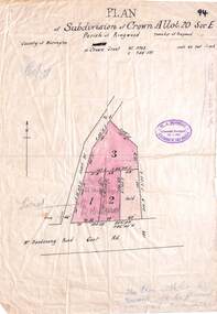 Map, Subdivision Plan - Crown Allotment 20 Section E, Parish of Ringwood, Township of Ringwood, County of Mornington. (Undated, circa 1920s)