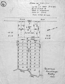 Map - Design for Subdivision, Part of Crown Allotment 33, Parish of Warrandyte, County of Evelyn, Lot 24 Mullum Mullum Road, Ringwood, Victoria