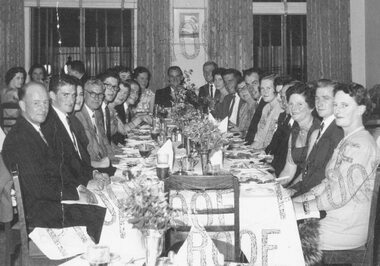 Photograph, Unknown gathering at formal dinner. (Possibly Ringwood Cricket Club, c1960)
