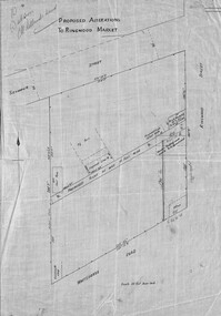 Document - Plan, Proposed Alterations To Ringwood Market, Ringwood, Victoria. (Undated, circa 1920s)