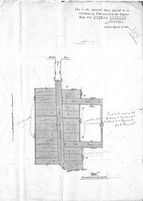 Map - Design for Subdivision, Annexed Sheet to Certificate of Title Vol 5726 Fol 1145152, Greenwood Avenue, Ringwood, Victoria (Undated, circa 1931)