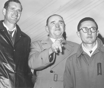 Photograph, Ringwood Councillors B. Hubbard and R. Spencer. c1960's (at unknown occasion)