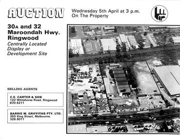 Flyer, Auction - 30A and 32 Maroondah Highway, Ringwood - 1978