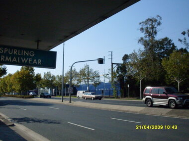 Photograph, Looking south-east near Maroondah Highway and Warrandyte Road intersection, on 21 April 2009