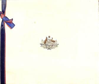Card, 1934-1935 With Best Wishes for a Happy Chistmas and a Prosperous New Year - From The Prime Minister of the Commonwealth Of Australia   Right Hon. J. A. Lyons, M.P. and Mrs Lyons