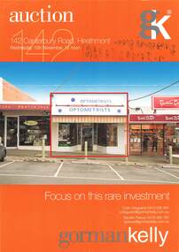 Flyer, Auction - 142 Canterbury Road, Heathmont, Victoria (Circa 2010)