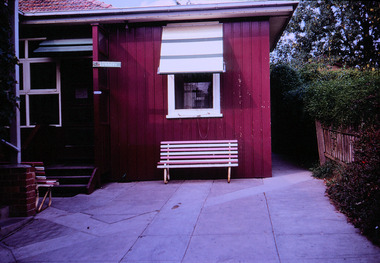 Photograph, Entrance to Dr Hewitt's Surgery, Warrandyte Road, Ringwood, circa 1960s