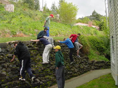Photograph - Parkwood Secondary College, Ringwood North, Victoria, 16 Digitised Images from Bogong School Camp - 2001 - Climbing Activities