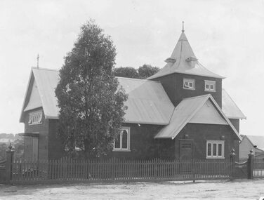 Photograph, St Pauls Church of England Ringwood. Cnr Main St and Pratt St. 1916