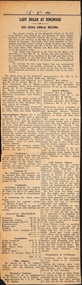 Newspaper, Ringwood Red Cross Annual Meeting 15 August 1940 extract