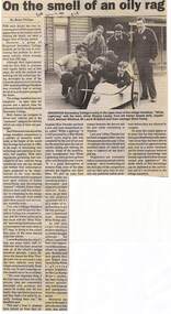 Newspaper, Ringwood Secondary College students help to develop vehicles which average more than 500 mpg - from The Post 27-07-94, P19 . Written by Brian Phillips