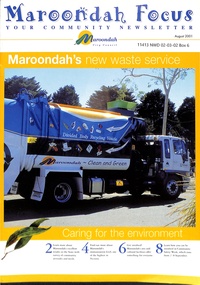 Magazine, Maroondah In Focus Council Magazine August 2001