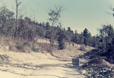 Photograph, View west down Kubis Drive, North Ringwood, from Debbie Place in 1976