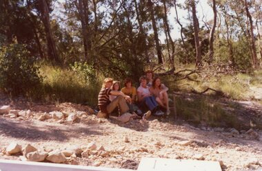Photograph, Group of people near the corner of Kubis Drive and Glenvale Road, North Ringwood in 1977