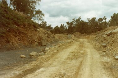 Photograph, Looking east up Kubis Drive, North Ringwood fron Pamela Court in Oct 1977