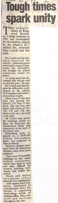 Newspaper, Ringwood Secondary College 1993 fire