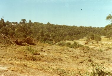 Photograph, Looking down the area of Kubis Drive, North Ringwood from Oban Road in December 1977