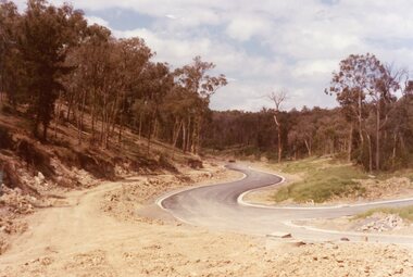 Photograph, The corner of Kubis and Werac Drives, North Ringwood in Nov 1977, looking up towards Oban Road