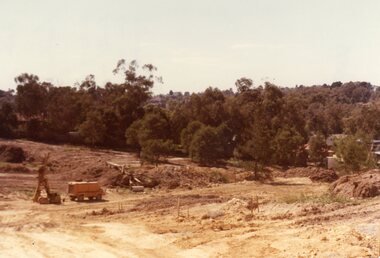 Photograph, Drill rig on Kubis Drive, North Ringwood in Feb 1978