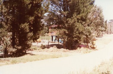 Photograph, Oban Road, North Ringwood where Kubis Drive will eventually come through the trees on left in Dec 1977