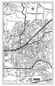 Map, Broadbent Map No. 226 of Ringwood, East Ringwood, Park Orchards, Ringwood North and Heathmont circa 1960