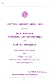 Booklet, 1960, 1974, 1977 and 1984 Eastern Suburbs Lions Club "Dick Overden" Memorial Art Competition Catalogue