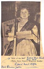 Newspaper, Ringwood High School First Ball 1960