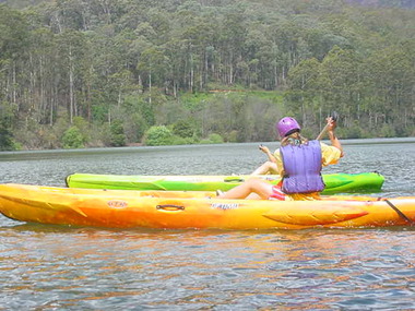 Photograph - Parkwood Secondary College, Ringwood North, Victoria, Selection of 20 Digtised Images from Bogong School Camp - 2003 Kayaking/Canoeing
