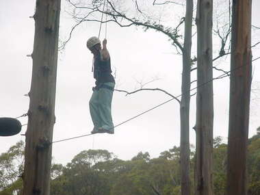 Photograph - Parkwood Secondary College, Ringwood North, Victoria, Selection of 15 Digtised Images from Bogong School Camp - 2003 High Ropes
