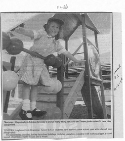 Article, Tintern CEGS RIngwood East - Newspaper Clipping  13-2-1996 - Tintern Junior School new playground