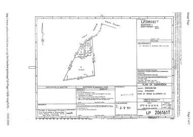 Document, Property Research Notes - Reaghill, Ringwood East, Victoria. Appendix 6 - Plan of Subdivision No. LP206160T - 1987