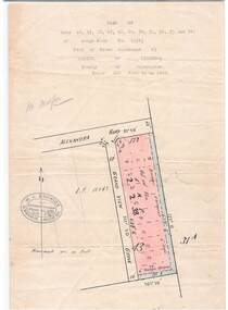 Map, Lodge Plan 13543 - Part of Crown Allotment 43, Parish of Ringwood, County of Mornington.  Undated, circa 1940s