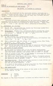 Document, Ringwood High School - Form IV - History of Australia and the Pacific - The growth of Industry in Australia - Assignment