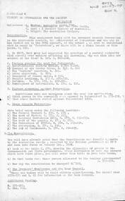 Document, Ringwood High School - Form IV - 1967 - History of Australia and the Pacific - Federation - Assignment