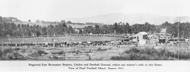 Photograph, Ringwood East Recreation Reserve, 1923