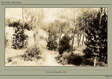 Photograph - Powerpoint Slide - Historic Reaghill - Ringwood East,Victoria, Caption: View from Reaghill, 1923